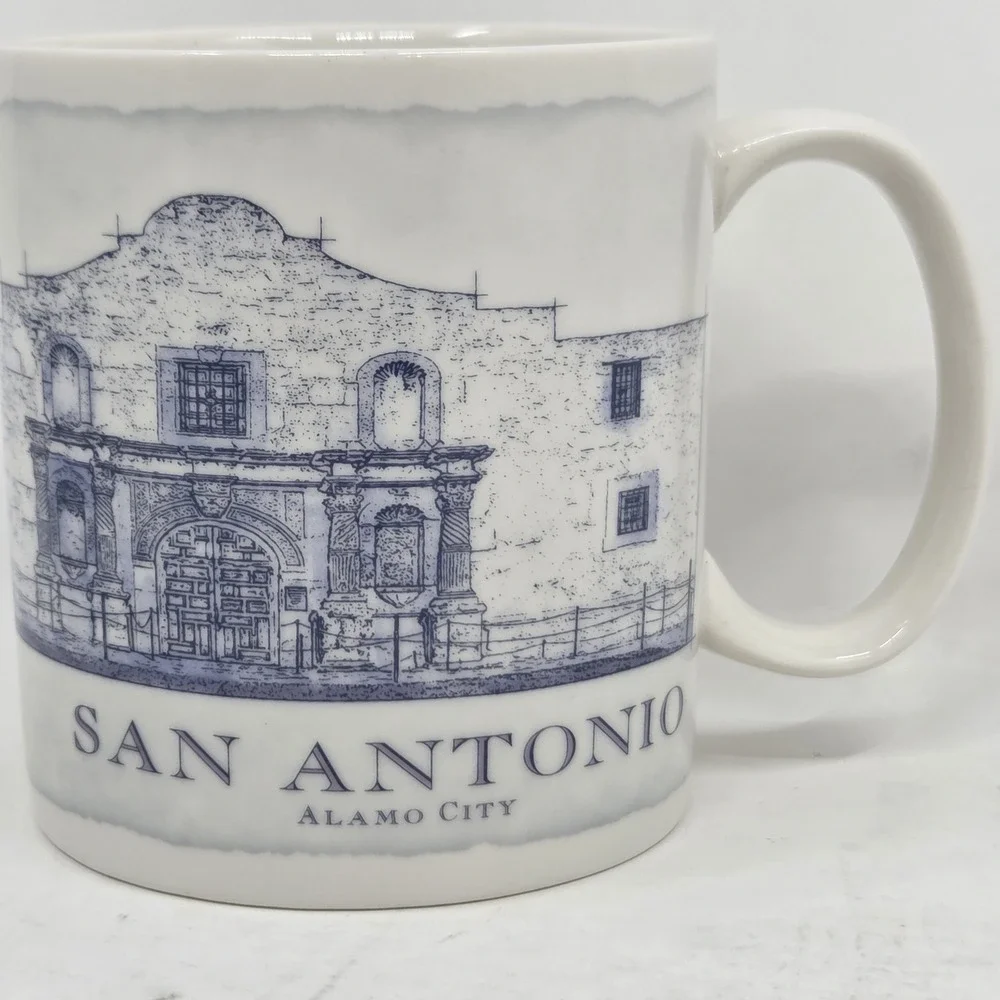 Starbucks San Antonio Texas Alamo Architecture Series Coffee Mug 18 oz 2006 VTG